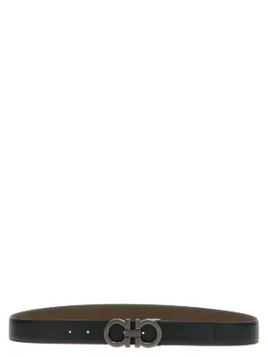 'Gancini' reversible belt FERRAGAMO Multicolor