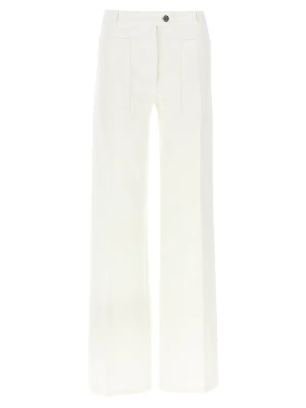 Straight jeans FERRAGAMO White