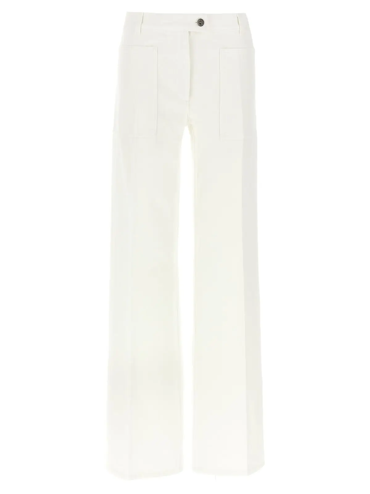 Джинси прямі Ferragamo Білі 1 Straight jeans FERRAGAMO White