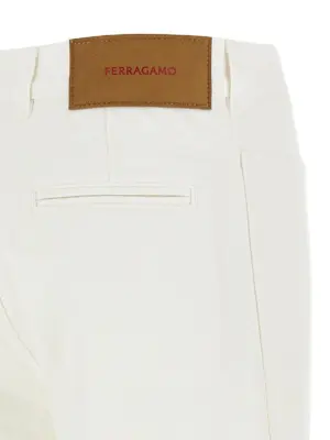 Straight jeans 100% cotton FERRAGAMO White