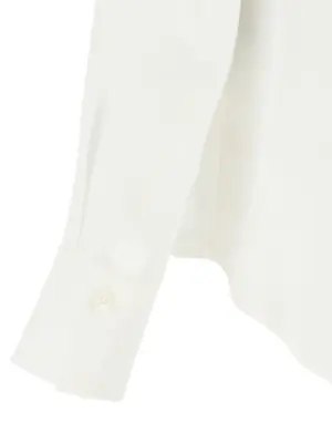 Monogram shirt 100% silk FERRAGAMO White