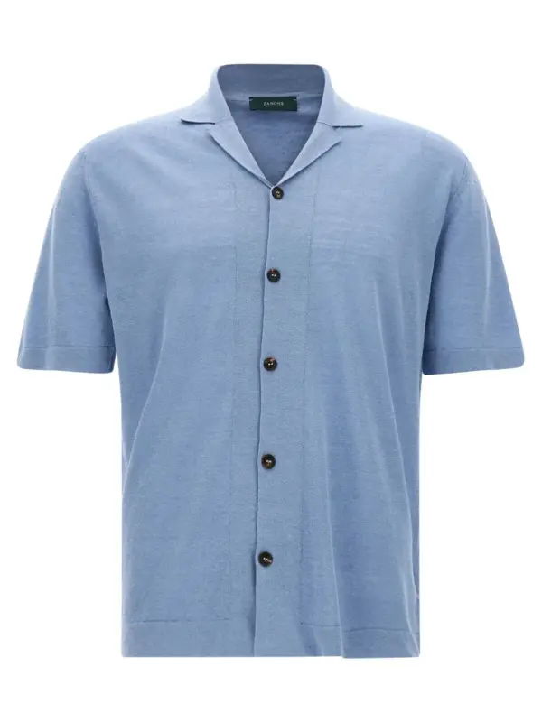 Short sleeve shirt ZANONE Light Blue