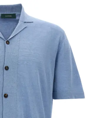 Short sleeve shirt Man ZANONE Light Blue
