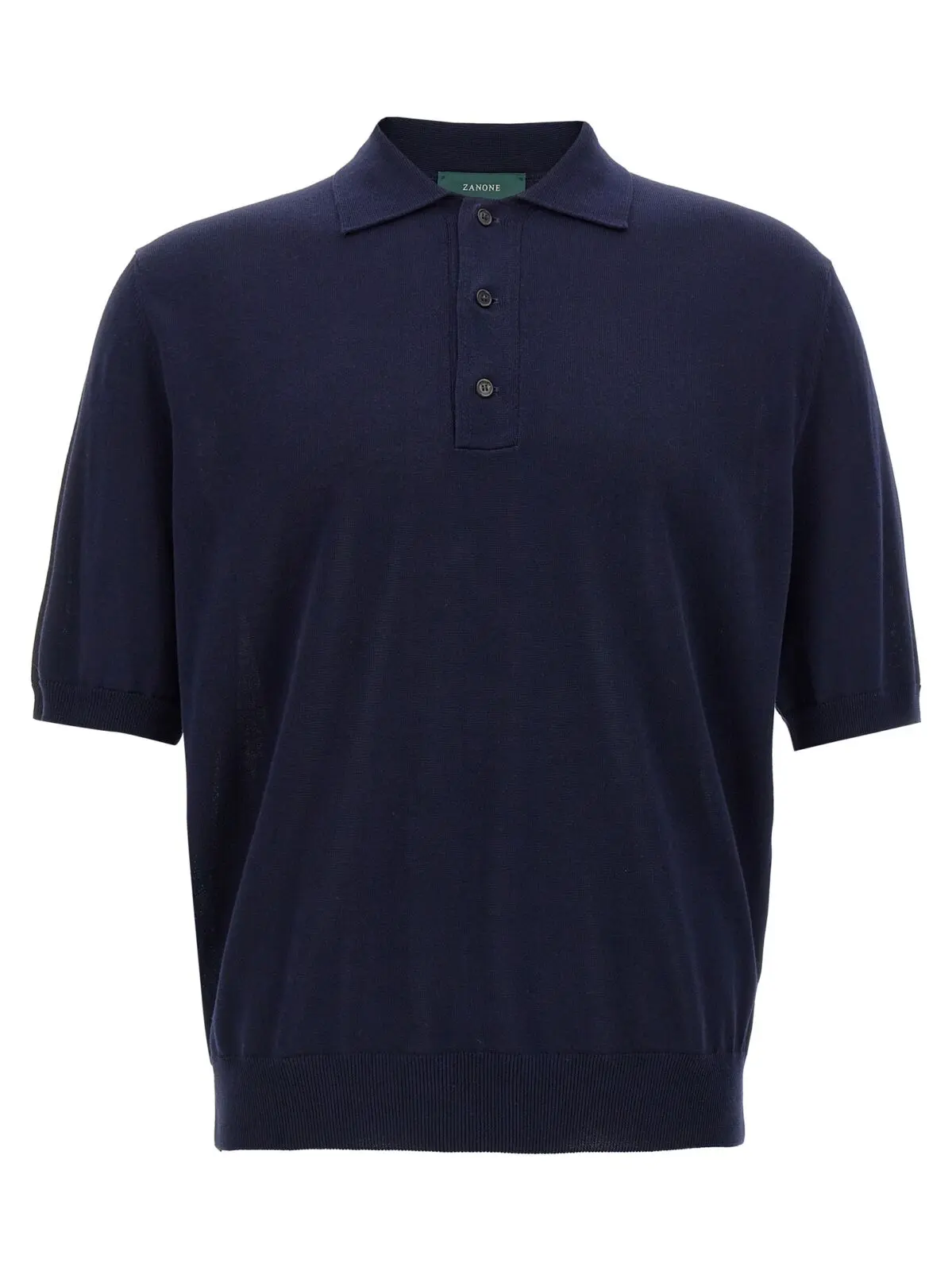Поло Zanone Cotton Синє 1 Cotton polo shirt ZANONE Blue