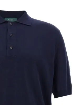 Cotton polo shirt Man ZANONE Blue
