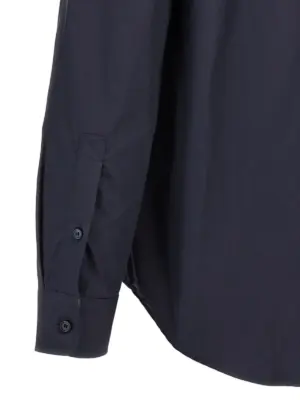 Logo embroidery shirt 100% cotton BURBERRY Blue