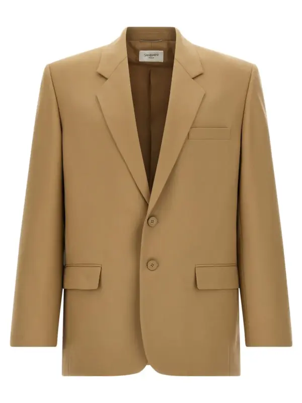 'Yves' blazer SAINT LAURENT Beige