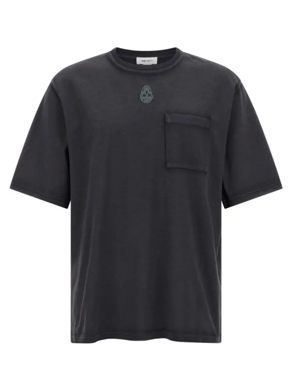 'Skull' T-shirt MCQUEEN Black