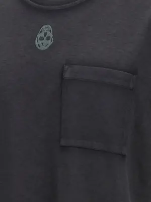 'Skull' T-shirt 100% cotton MCQUEEN Black