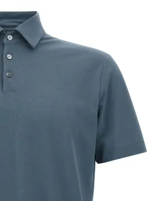 'Ice Cotton' polo shirt Man ZANONE Blue