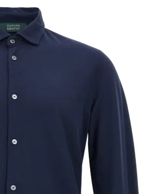 Ice cotton shirt Man ZANONE Blue