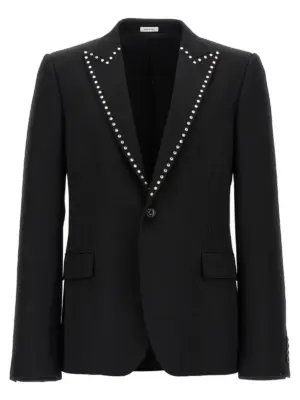 'Barathea' blazer MCQUEEN Black