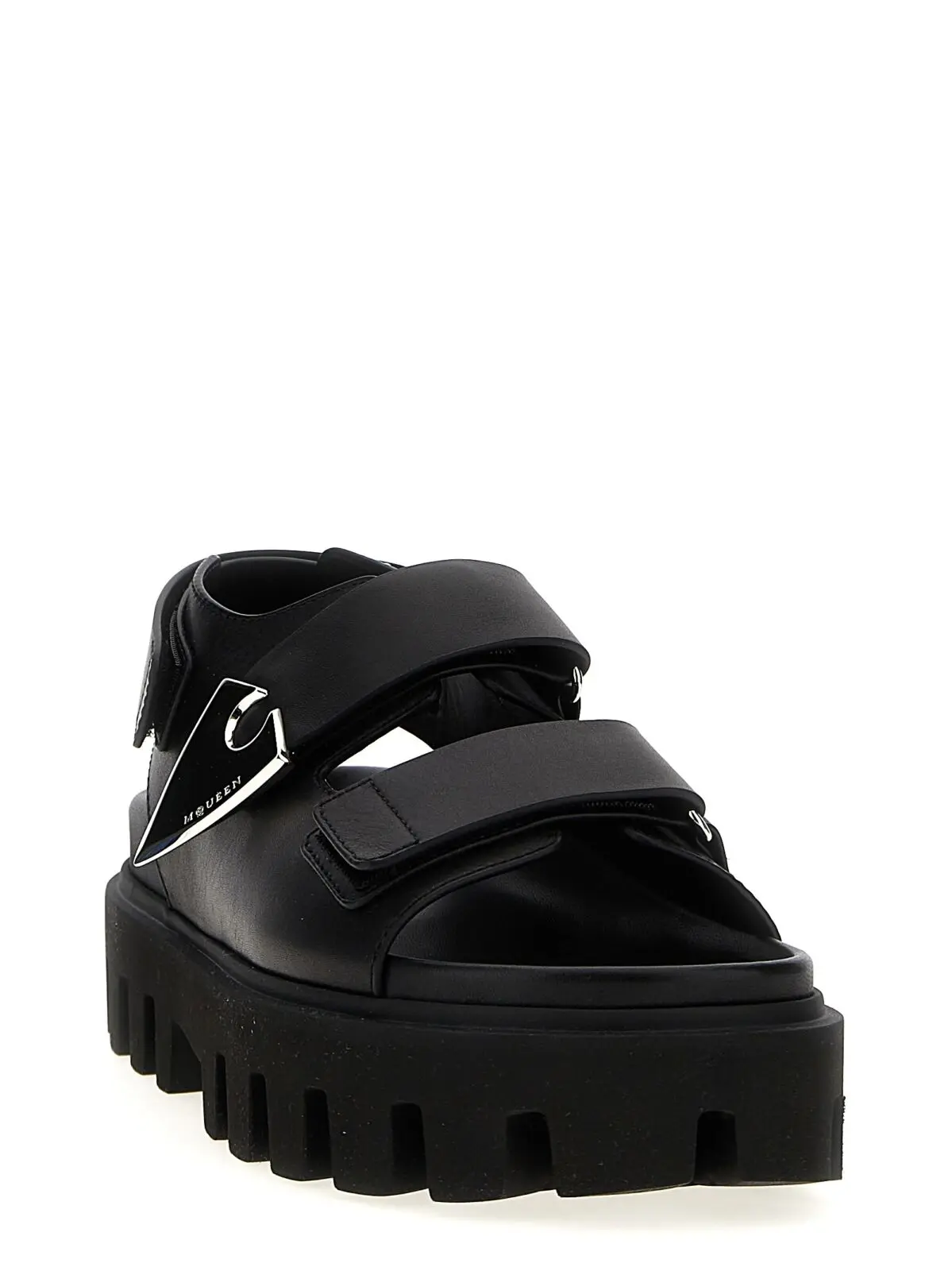Босоніжки Alexander McQueen Parachute Чорні 2 'Parachute' sandals 817620WIACT1064 MCQUEEN Black
