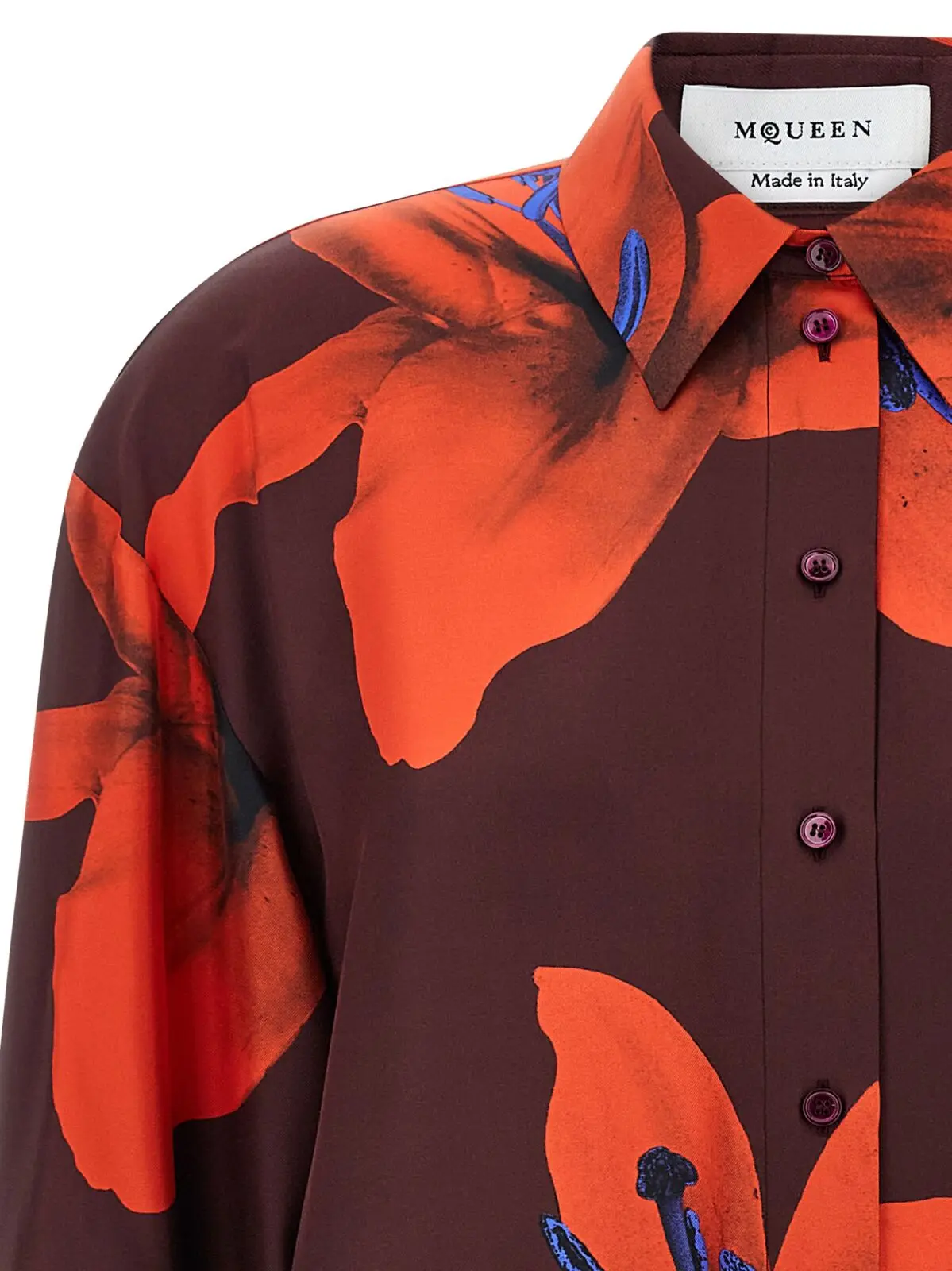 Сорочка Mcqueen Flame Lily Багатокольорова 3 'Flame Lily' shirt Woman MCQUEEN Multicolor