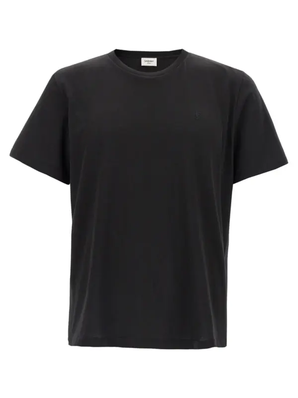 'Cassandre' embroidery t-shirt SAINT LAURENT Black
