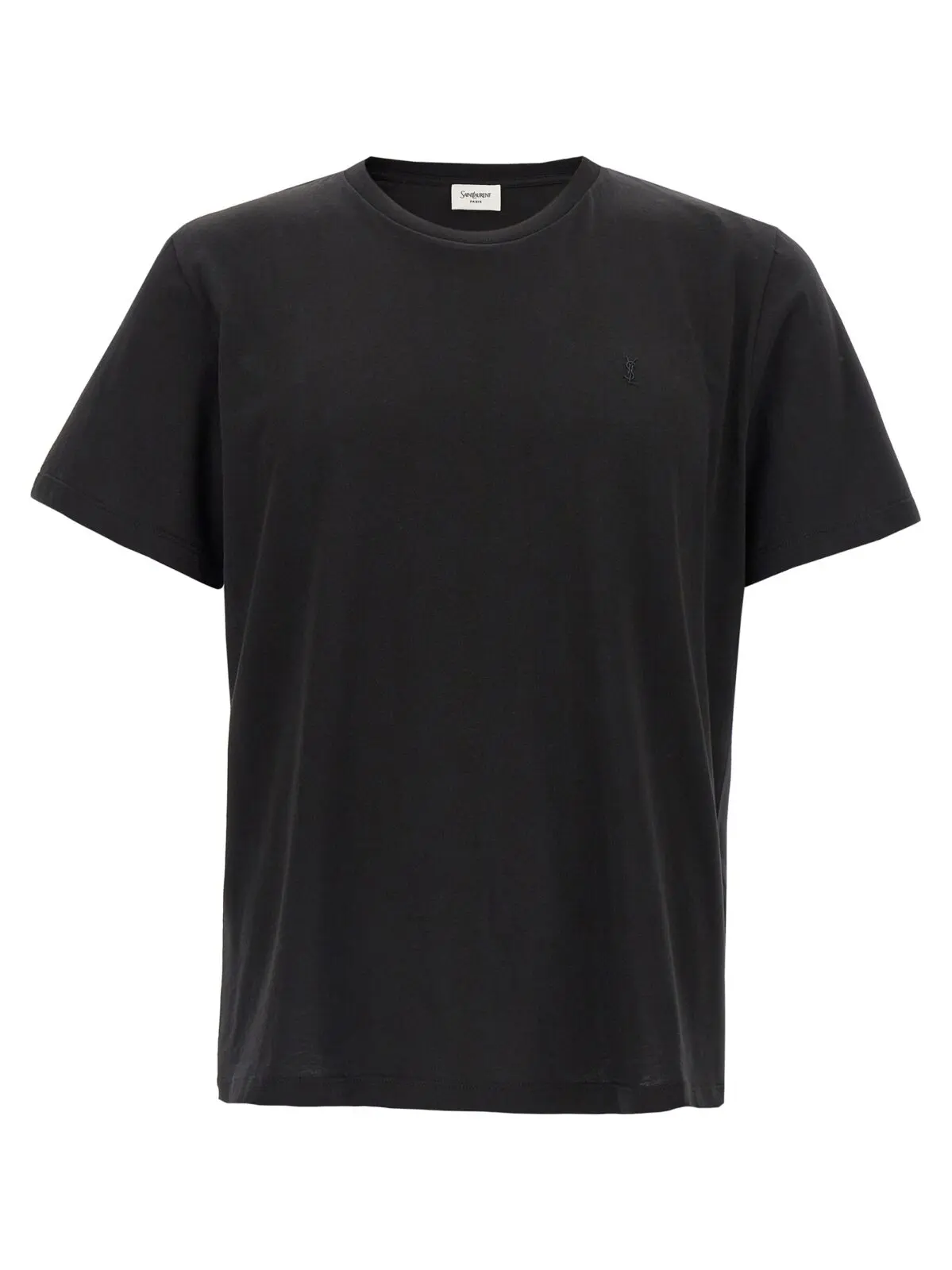 Футболка Saint Laurent Cassandre embroidery Чорна 1 'Cassandre' embroidery t-shirt SAINT LAURENT Black