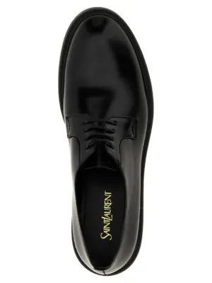 'Antoine' lace up shoes 100% lamb leather SAINT LAURENT Black