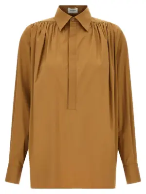 'SX07' blouse SAINT LAURENT Brown