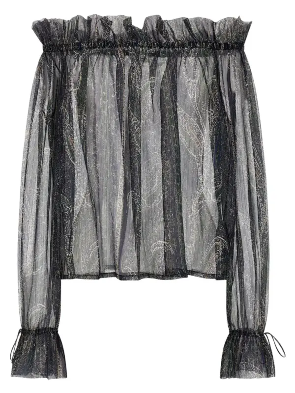 Lurex blouse SAINT LAURENT Multicolor