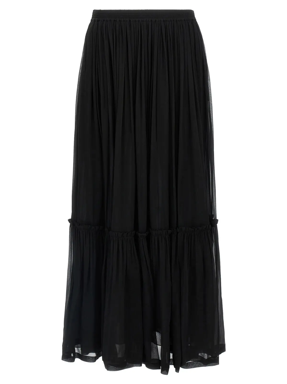 Спідниця Saint Laurent Довга Чорна 1 Long skirt SAINT LAURENT Black