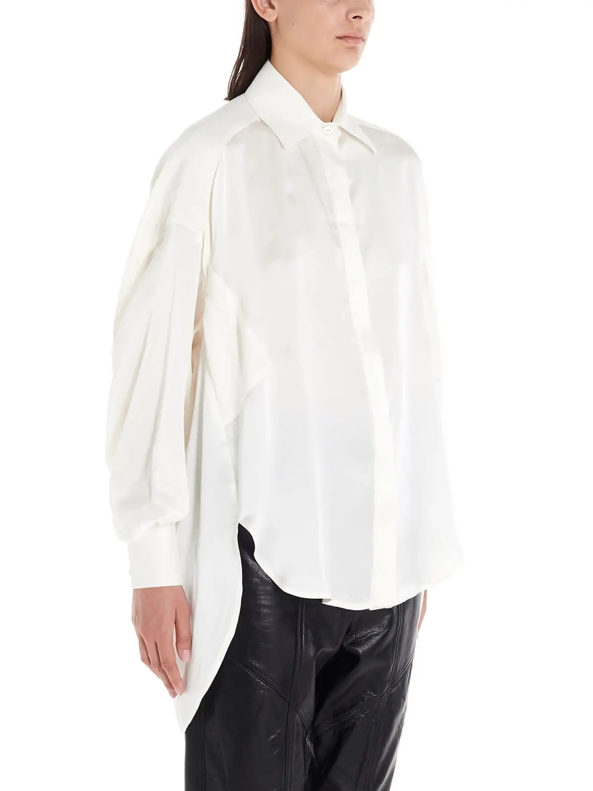 Сорочка Di. La3 Pari' Oversize Біла 2 Oversize shirt C03AVORIO DI.LA3 PARI' White