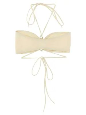 'Swim Bra 03' bikini top 987424CREAM MAGDA BUTRYM White