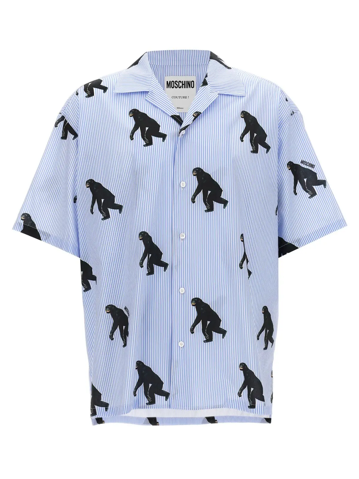 Сорочка Moschino Scimpanzé print Блакитна 1 'Scimpanzé' print shirt MOSCHINO Light Blue