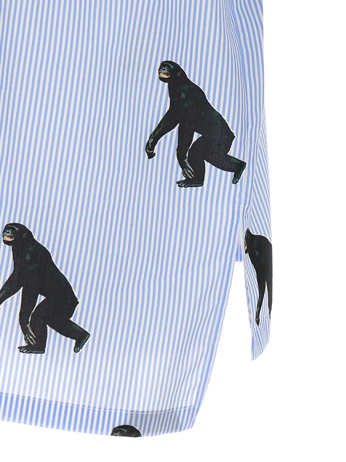 Сорочка Moschino Scimpanzé print Блакитна 4 'Scimpanzé' print shirt 100% cotton MOSCHINO Light Blue