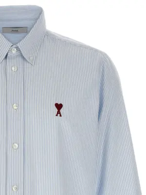 'Ami De Coeur' shirt Man AMI PARIS Light Blue