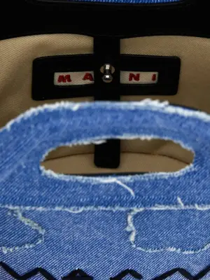 'Tropicalia Micro' handbag 100% cotton MARNI Light Blue