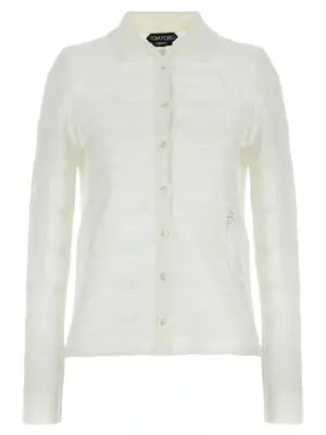 Openwork cardigan TOM FORD White