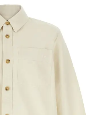 Logo embroidery shirt Man A.P.C. Beige