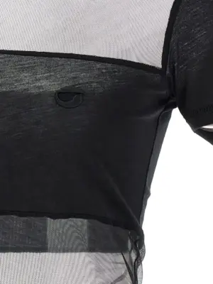 Striped top 50% cotton 41% polyamide 9% elastane COPERNI Black