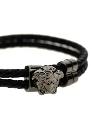'Medusa' bracelet Man VERSACE Black