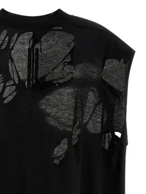 'Tarp T' top Man DRKSHDW Black