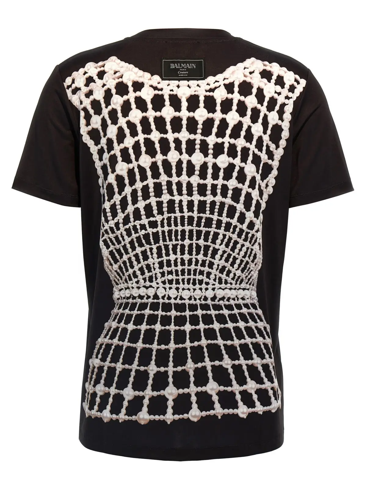 Футболка Balmain Trompe l'oeil Чорна 2 Trompe l'oeil t-shirt EF1EF000GE48EAB BALMAIN Black