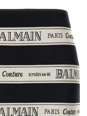 'Nastro Balmain' skirt Woman BALMAIN Black