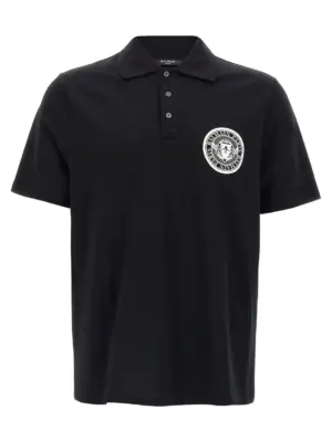 'Coin' polo shirt BALMAIN White/Black