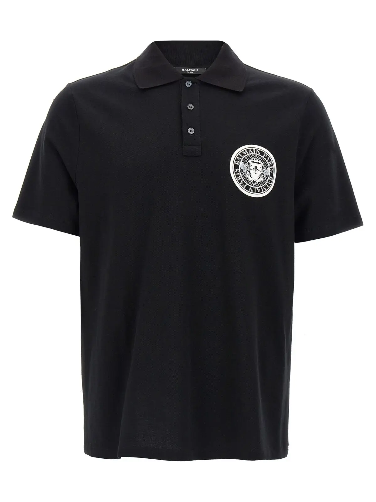 Поло Balmain Coin Чорно-біле 1 'Coin' polo shirt BALMAIN White/Black