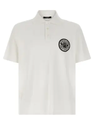 'Coin' polo shirt BALMAIN White/Black