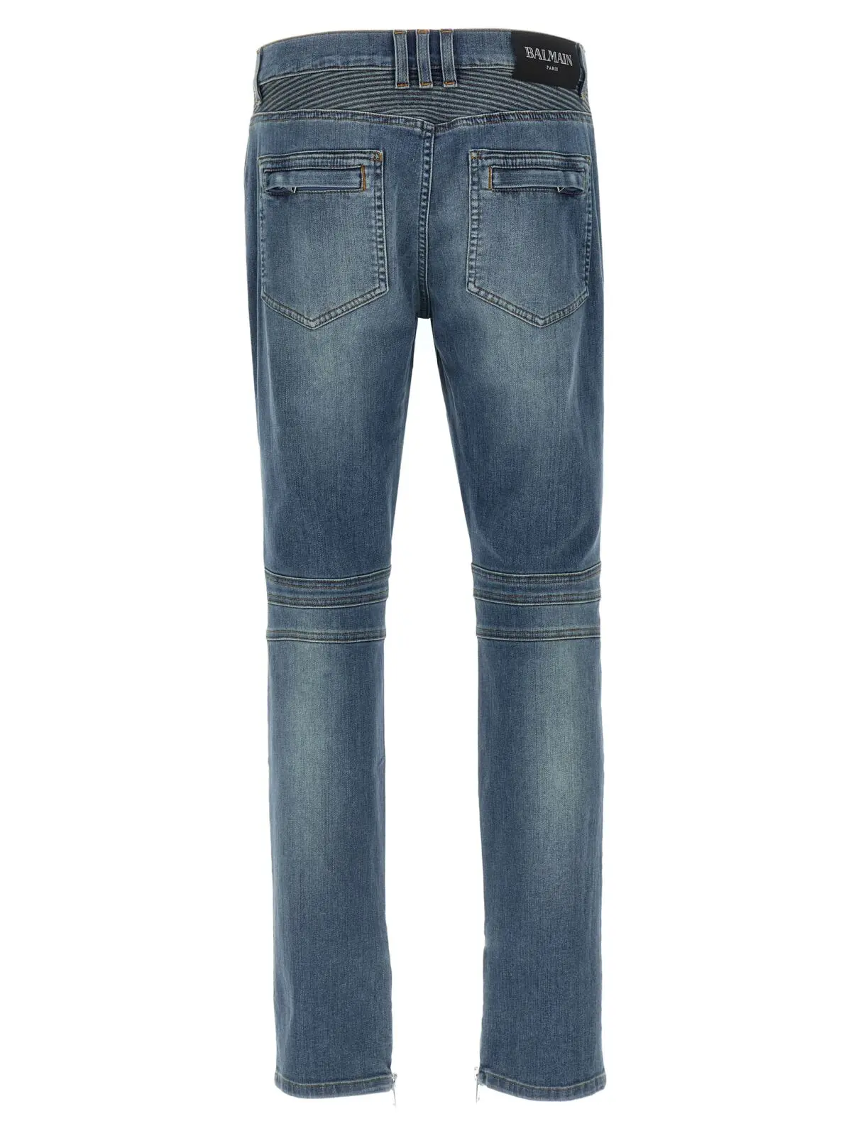 Джинси Balmain Biker Сині 2 'Biker' jeans EH1MG115DF446FF BALMAIN Blue