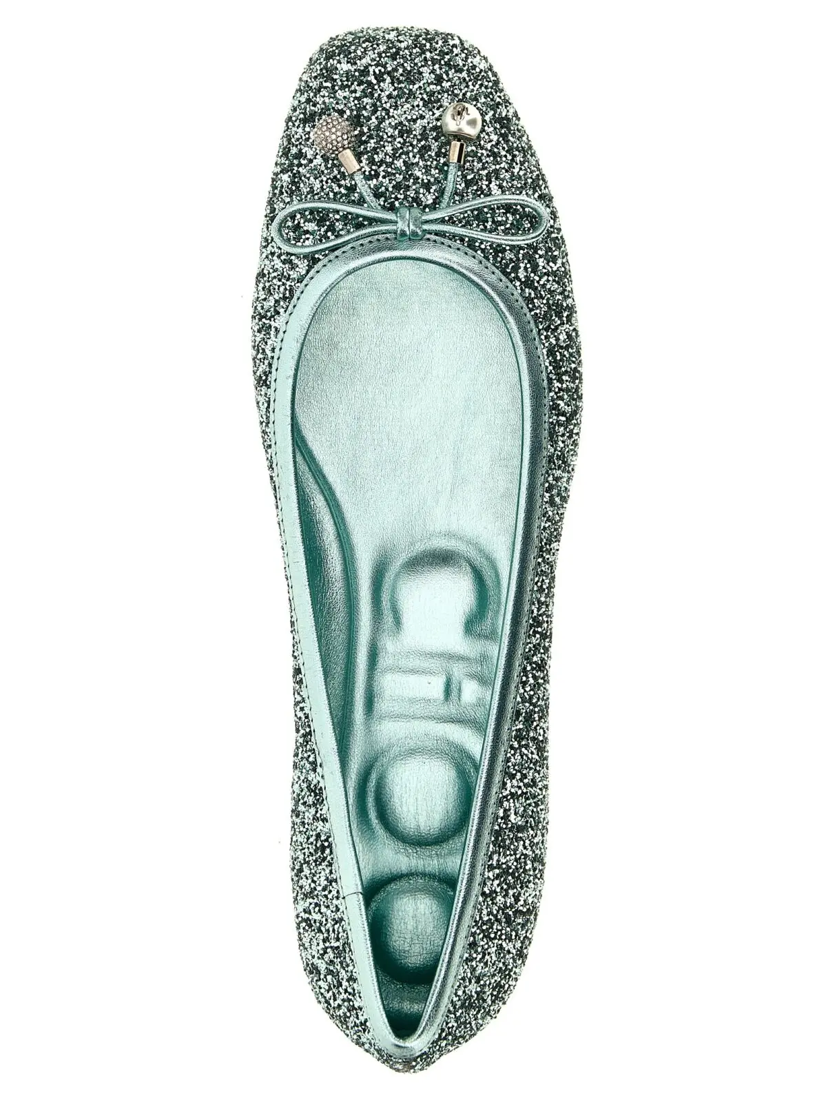 Балетки Jimmy Choo Elme Зелені 4 'Elme' ballet flats 90% textile