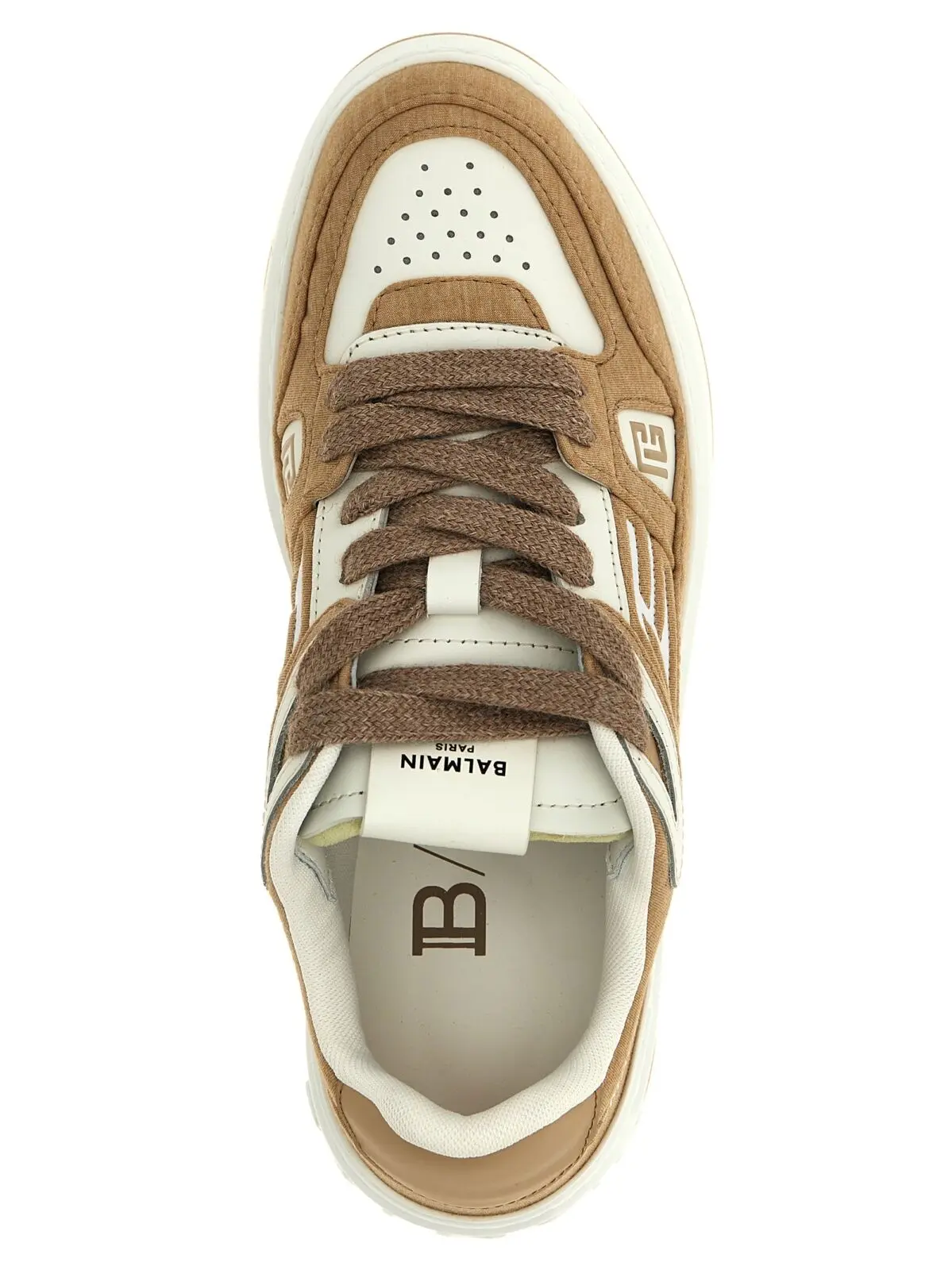 Кросівки Balmain B-Court Бежеві 4 'B-Court' sneakers 75% PL 20% RA 5% PU BALMAIN Beige