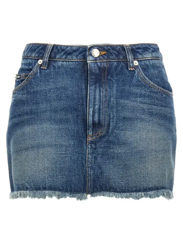 Denim mini skirt DOLCE & GABBANA Blue