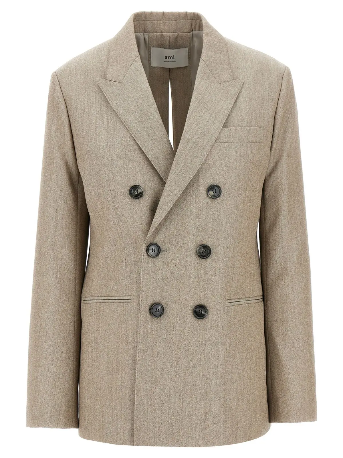 Блейзер Ami Paris Maxi split Бежевий 1 Maxi split blazer AMI PARIS Beige