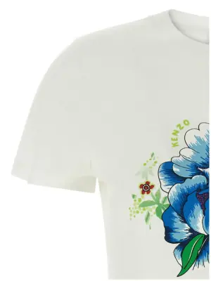 'Kenzo Peonies' T-shirt Woman KENZO White