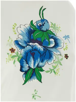 'Kenzo Peonies' T-shirt 100% cotton KENZO White
