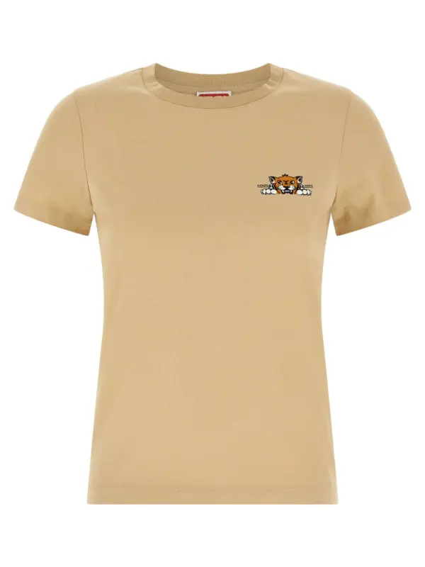 'Kenzo Happy Tiger' T-shirt KENZO Beige