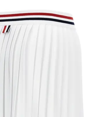 'RWB' skirt 81% polyamide 17% polyester 1% polyamide 1% elastane THOM BROWNE White