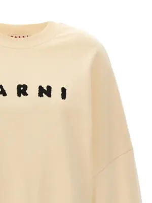 Logo print sweatshirt Woman MARNI White